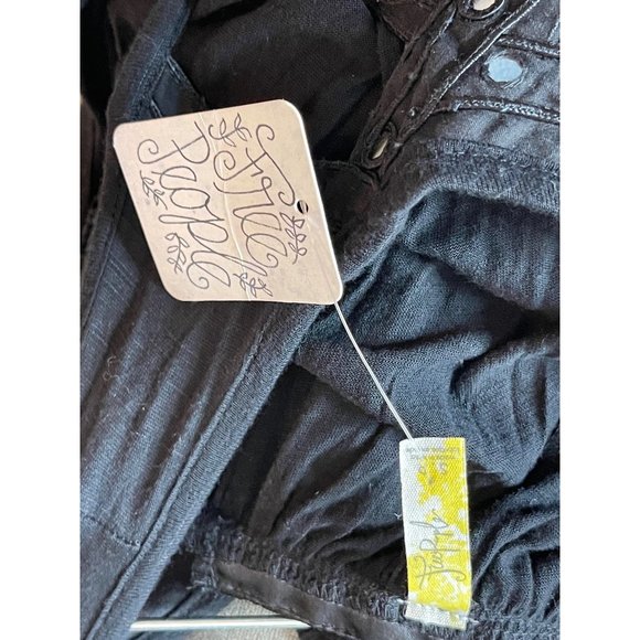 Free People Embellished Mirror Jeweled Jewel Ornate Exotic Blouse Top NWT - Picture 15 of 16